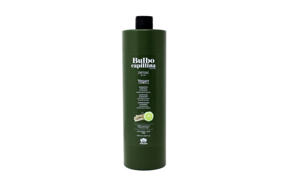 Capelli Farmagan | Farmagan Bulbo Capillina Formula Vegan Detox Shampoo Lenitivo Per Capelli Per Uso Frequente 1000 Ml