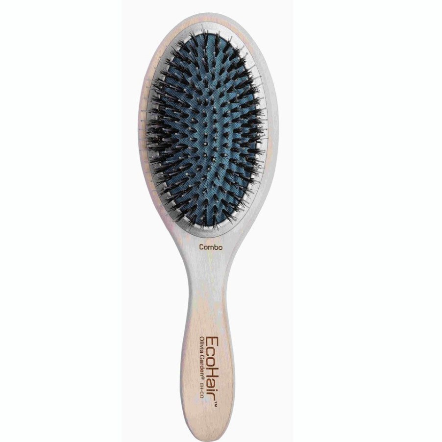 Parrucchiere - Barber Olivia Garden | Olivia Garden Spazzola Eco Hair Paddle Combo Manico In Bambu