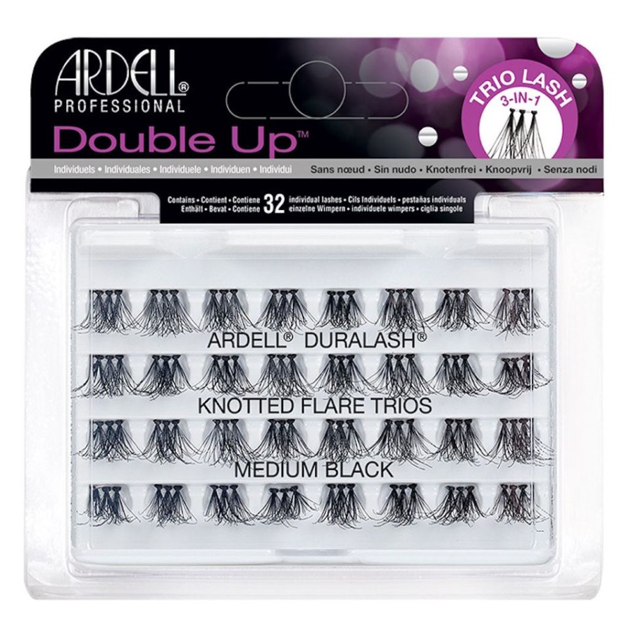 Make Up Ardell Ciglia Finte | Ardell Ciglia Double Up Trio Medium Black Senza Nodo