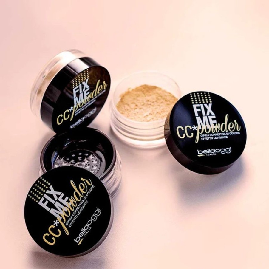 Make Up BellaOggi Italia Ciprie | Bellaoggi Fix Me Cc Powder Cipria Opacizzante Color Banana Shade 7,5 Gr