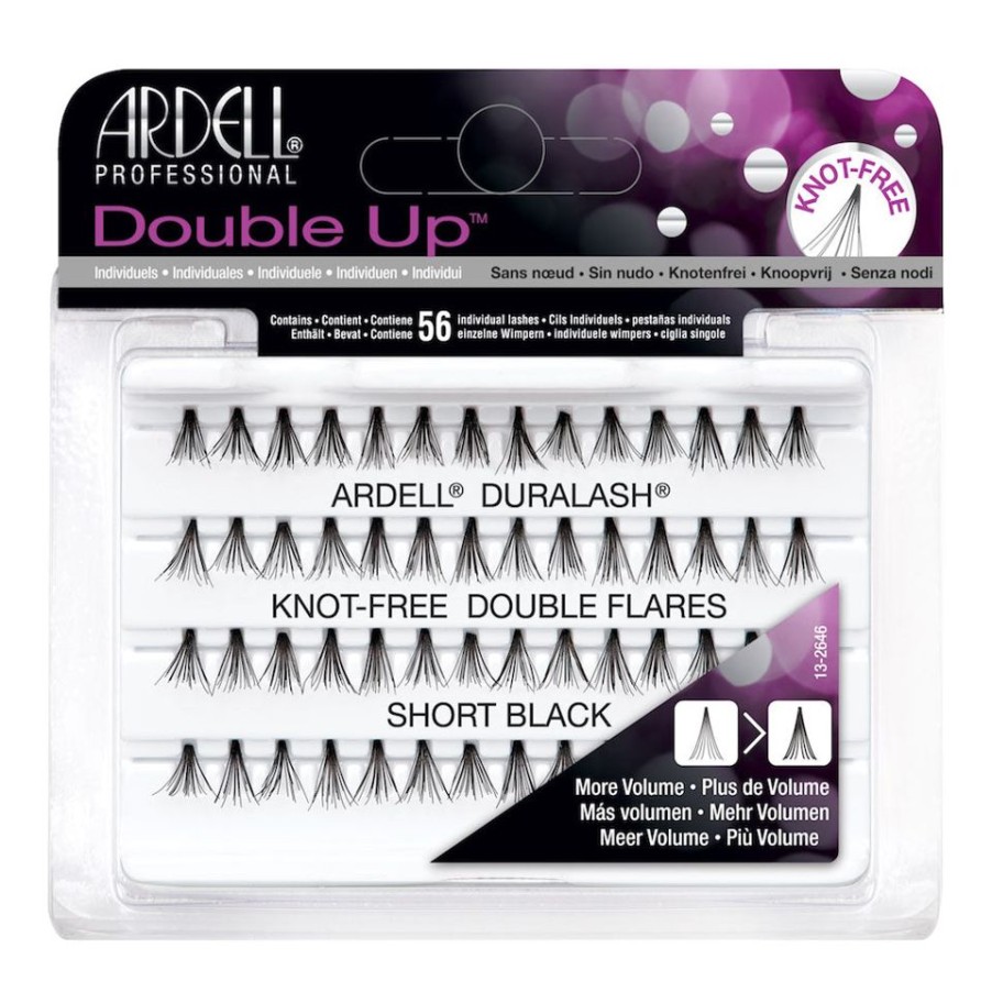 Make Up Ardell Ciglia Finte | Ardell Ciglia Double Up Individuals Short Black Senza Nodo