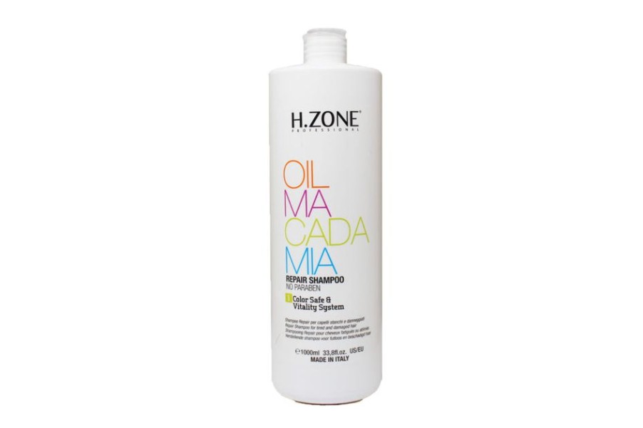 Capelli H.Zone | H.Zone Oil Macadamia Shampoo Riparatore Per Capelli Stanchi E Danneggiati 1000 Ml