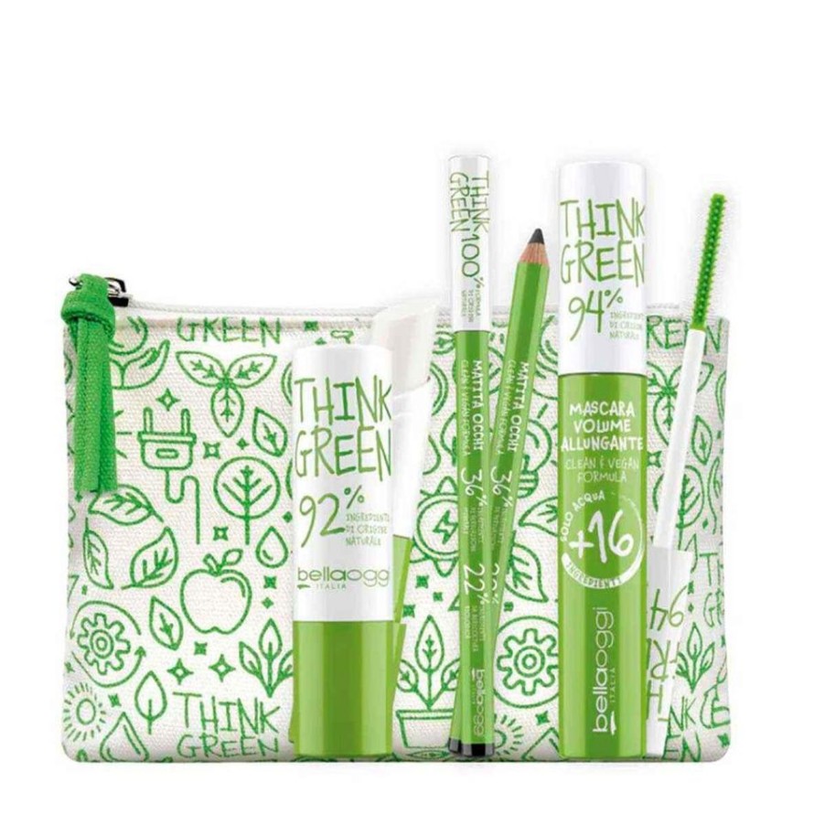 Make Up BellaOggi Italia Matita | Bellaoggi Kit Think Green Clean E Vegan 3 Pz