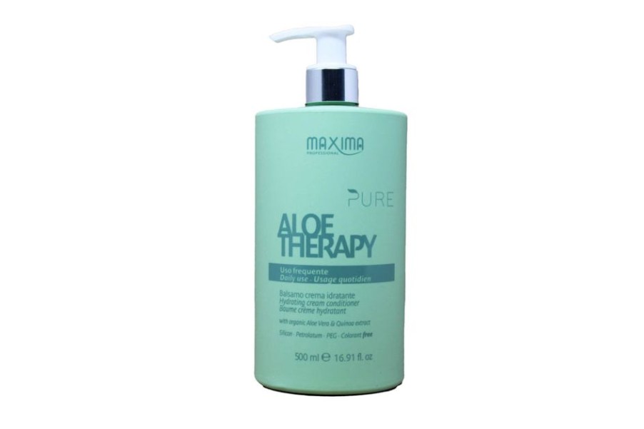 Capelli Maxima Professional | Maxima Aloe Therapy Balsamo Crema Idratante Per Capelli Uso Frequente 500 Ml