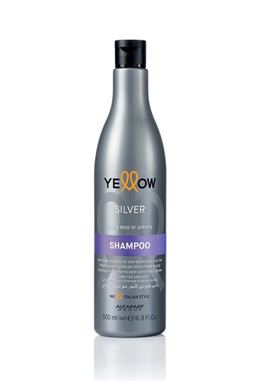 Capelli Alfaparf Yellow | Alfaparf Yellow Silver Shampoo Anti Giallo Per Capelli Biondi E Grigi 500 Ml