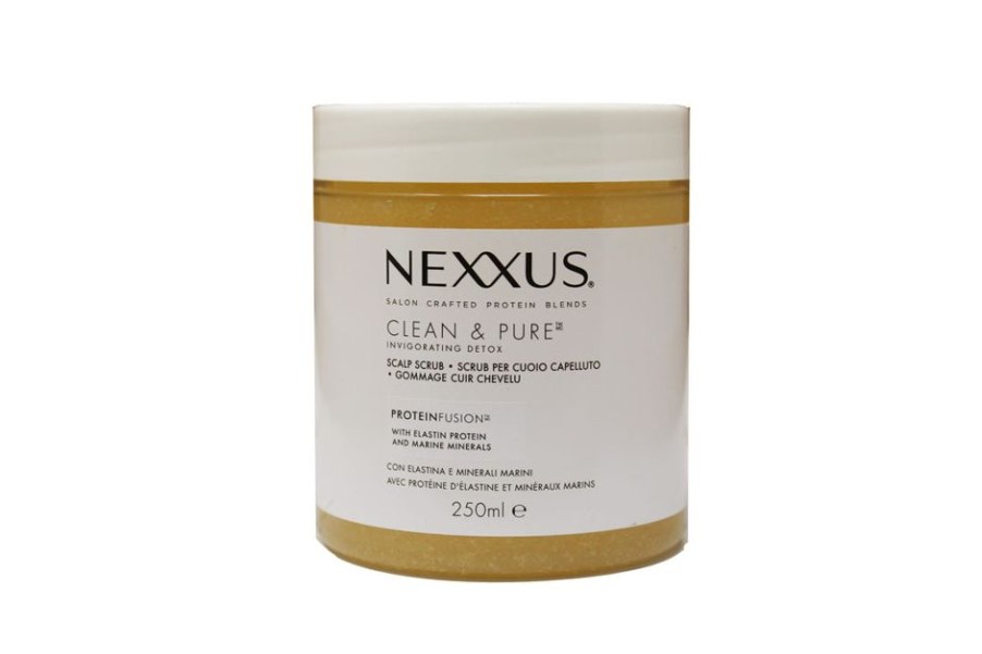 Capelli Nexxus | Nexxus Clean & Pure Scrub Per Cuoio Capelluto Con Elastina E Minerali Marini 250 Ml