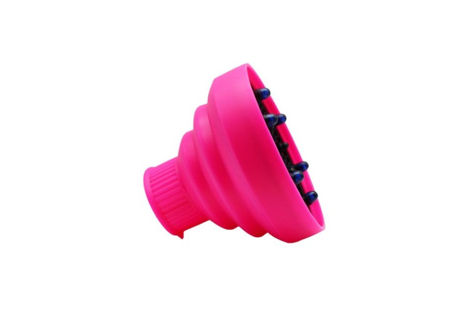 Parrucchiere - Barber Professional Hair Care | Diffusore Universale In Silicone Pieghevole Fucsia