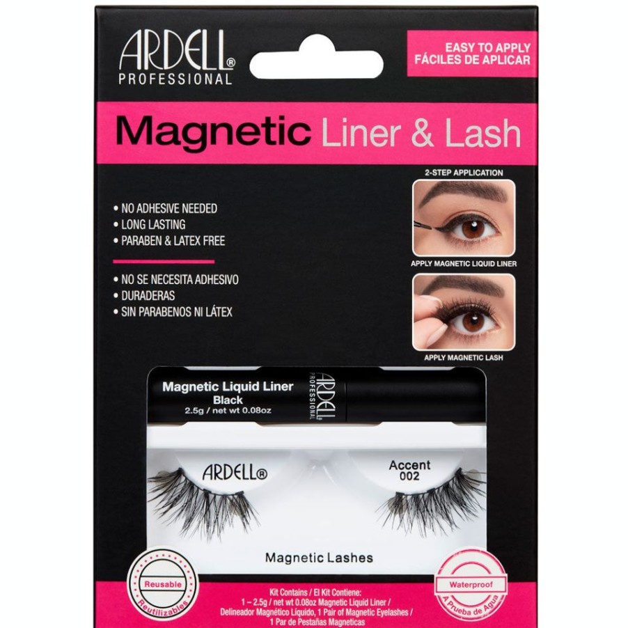 Make Up Ardell Eye Liner | Ardell Kit Ciglia Magnetic Accent 002 + Eyeliner Liquido Magnetic