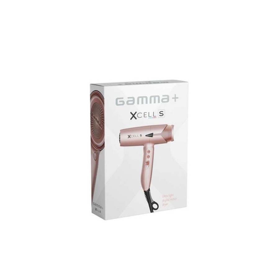 Parrucchiere - Barber Gammapiù | Gammapiu Xcell Bactericidal Asciugacapelli Ultra Leggero Con Motore Digitale E Tecnologia Ionic 1600 W Gold Rose