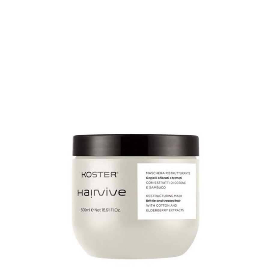 Capelli Koster | Koster Hairvive Maschera Ristrutturante Per Capelli Sfibrati E Trattati 500 Ml