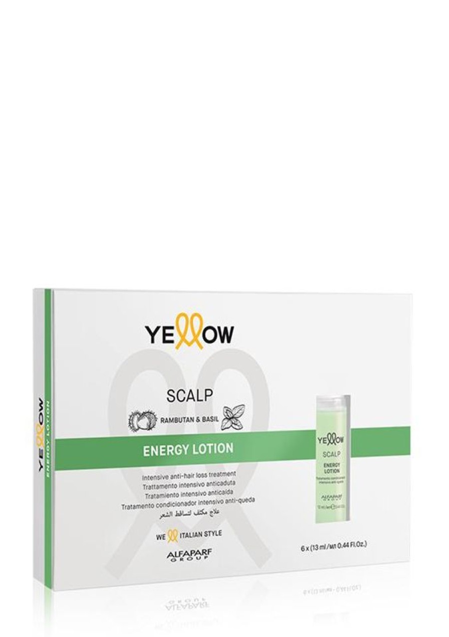 Capelli Alfaparf Yellow | Alfaparf Yellow Scalp Energy Lotion Trattamento Intesnsivo Anticaduta Per Capelli 6 Fiale Da 13 Ml