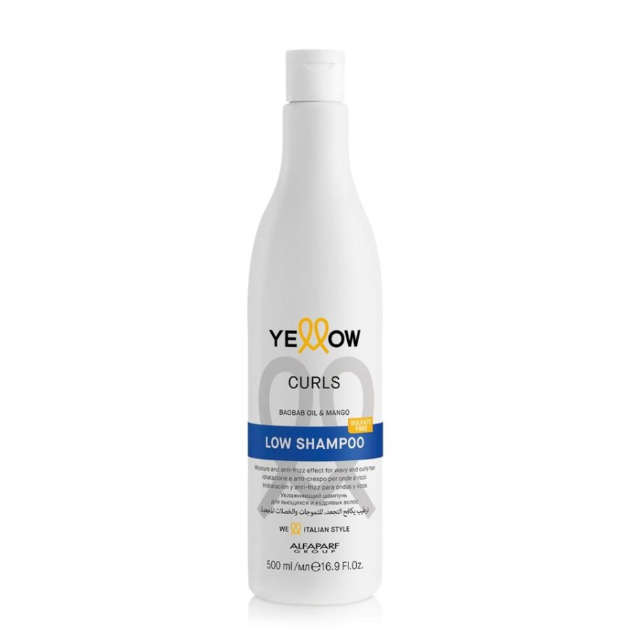 Capelli Alfaparf Yellow | Alfaparf Yellow Curls Low Shampoo Idratazione E Anti Crespo Per Capelli Con Onde E Ricci 500 Ml