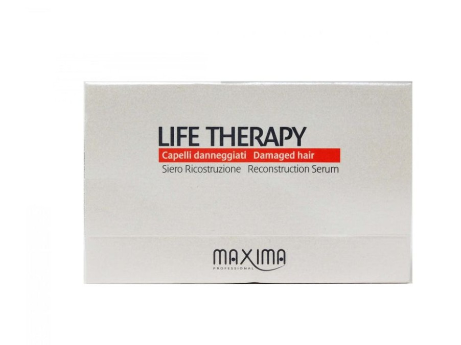 Capelli Maxima Professional | Maxima Life Therapy Lozione Ristrutturante A Fiale Per Capelli 6 Fiale Da 12 Ml