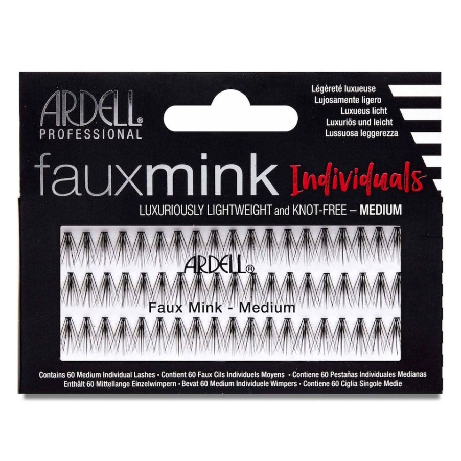 Make Up Ardell Ciglia Finte | Ardell Ciglia Faux Mink Individuals Medium Black Senza Nodo