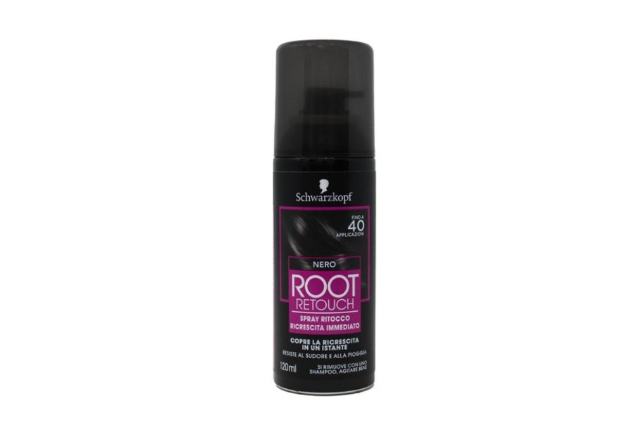 Capelli Schwarzkopf | Schwarzkopf Spray Ritocco Ricrescita Immediato Per Capelli Nero 120 Ml