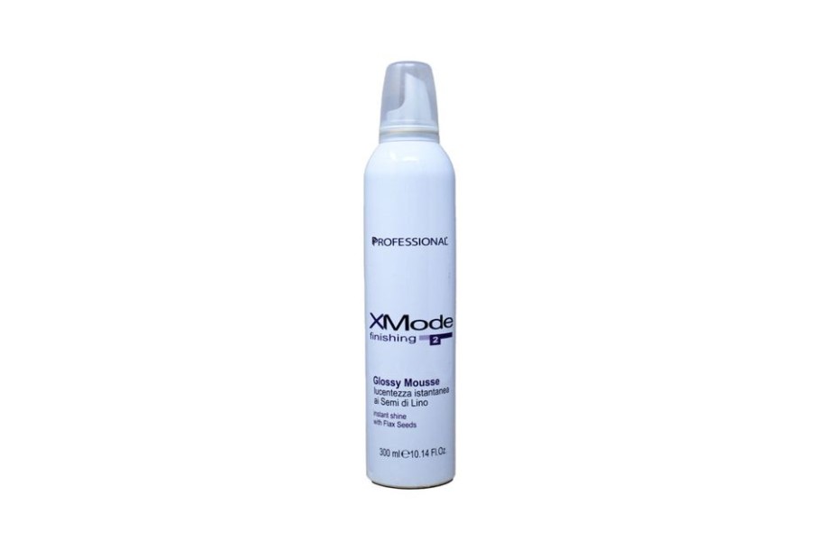 Capelli Professional | Professional Xmode Glossy Mousse Lucentezza Istantanea Per Capelli Ai Semi Di Lino 300 Ml