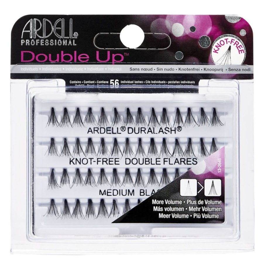 Make Up Ardell Ciglia Finte | Ardell Ciglia Double Up Individuals Medium Black Senza Nodo