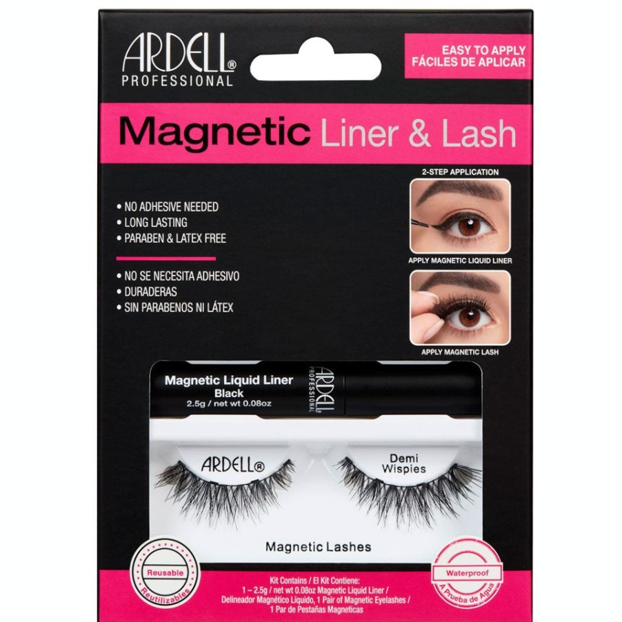 Make Up Ardell Eye Liner | Ardell Kit Ciglia Magnetic Demi Wispies + Eyeliner Liquido Magnetic