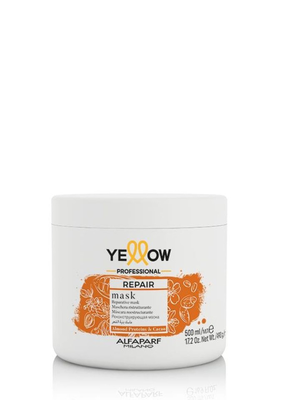 Capelli Alfaparf Yellow | Alfaparf Yellow Repair Maschera Ristrutturante Per Capelli Danneggiati 500 Ml