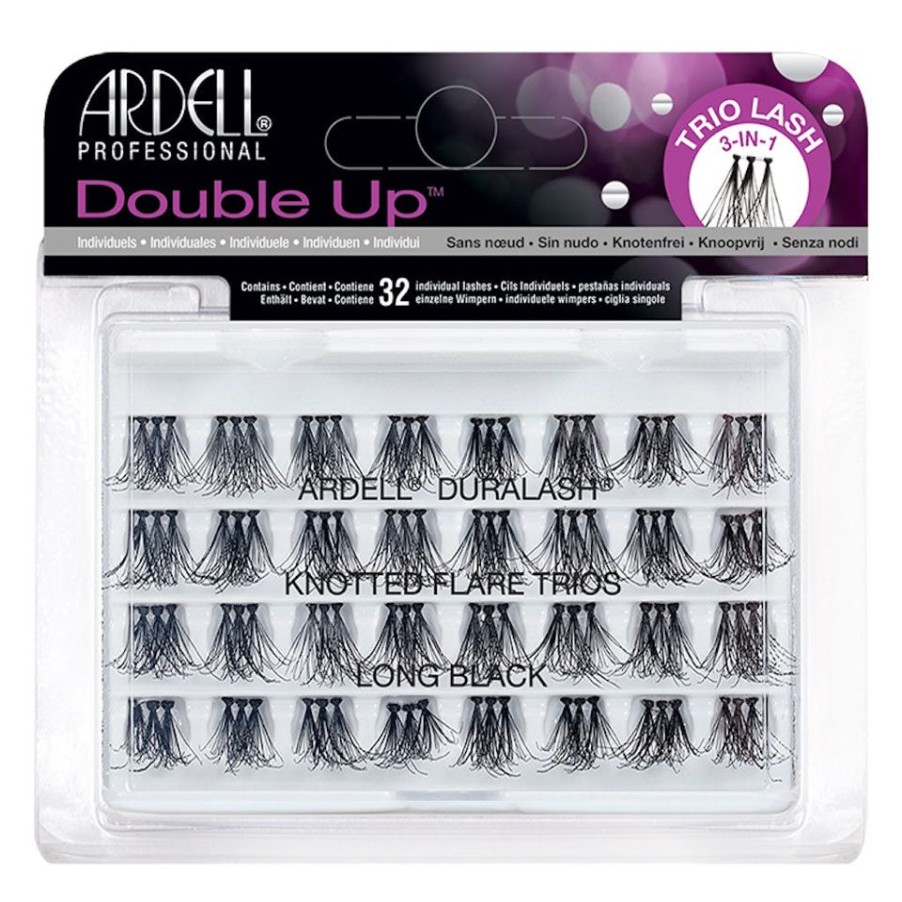 Make Up Ardell Ciglia Finte | Ardell Ciglia Double Up Trio Long Black Senza Nodo