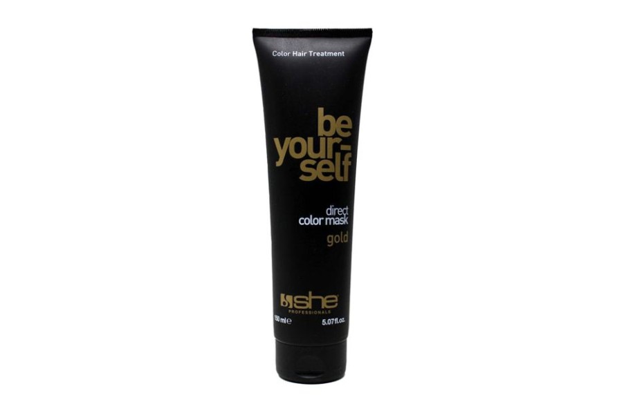 Capelli She Professional | She Professional Be Your Self Maschera Tonalizzante E Ristrutturante Per Capelli Colore Gold 150 Ml