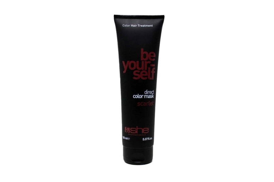 Capelli She Professional | She Professional Be Your Self Maschera Tonalizzante E Ristrutturante Per Capelli Colore Scarlet 150 Ml