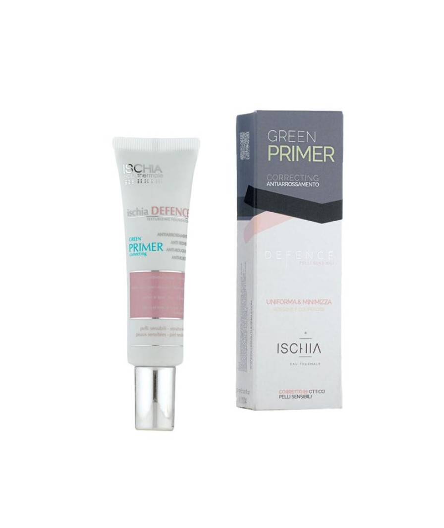 Make Up Ischia Eau Thermale Primer | Ischia Eau Thermale Defence Green Primer Correcting Anti Arrossamento 30 Ml