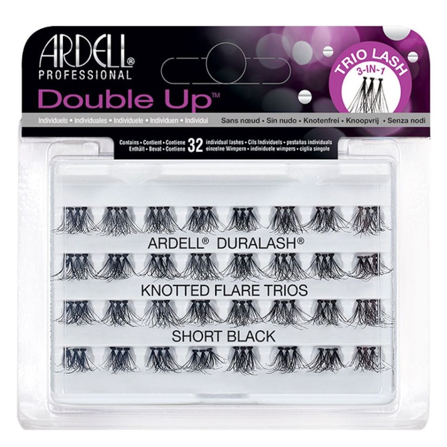 Make Up Ardell Ciglia Finte | Ardell Ciglia Double Up Trio Short Black Senza Nodo