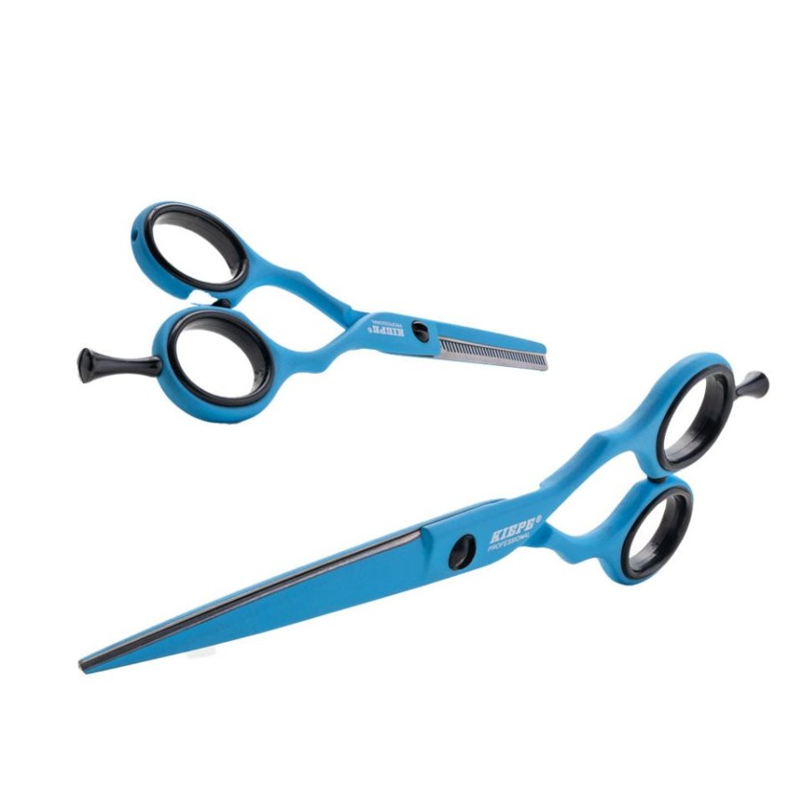 Parrucchiere - Barber Kiepe | Kiepe Professional Kit Forbici Da Taglio E Forbici Per Sfoltire Blue Ocean 5,5