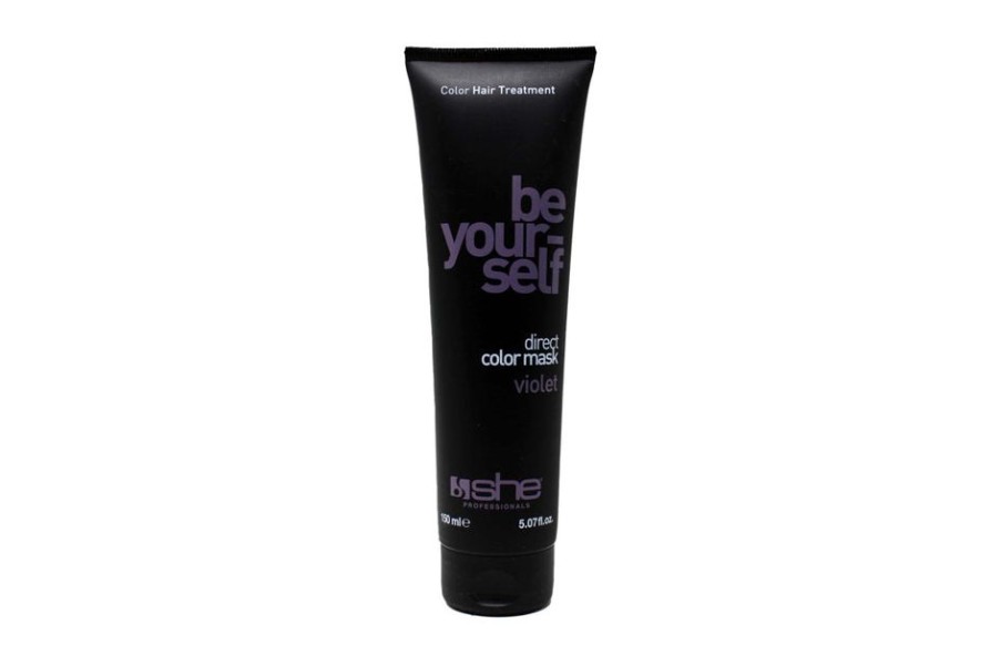 Capelli She Professional | She Professional Be Your Self Maschera Tonalizzante E Ristrutturante Per Capelli Colore Violet 150 Ml