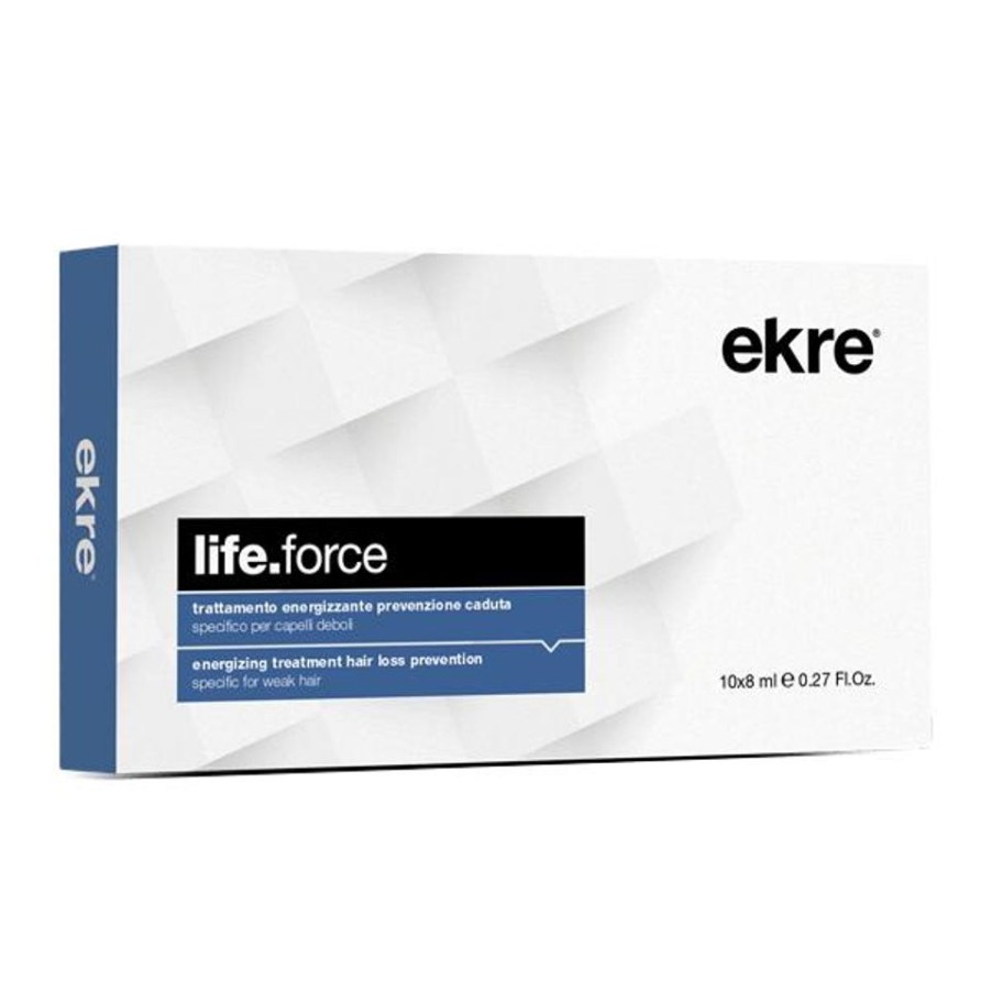 Capelli Ekre | Ekre Life Force Trattamento Energizzante Prevenzione Caduta Dei Capelli 10 Fiale Da 8 Ml