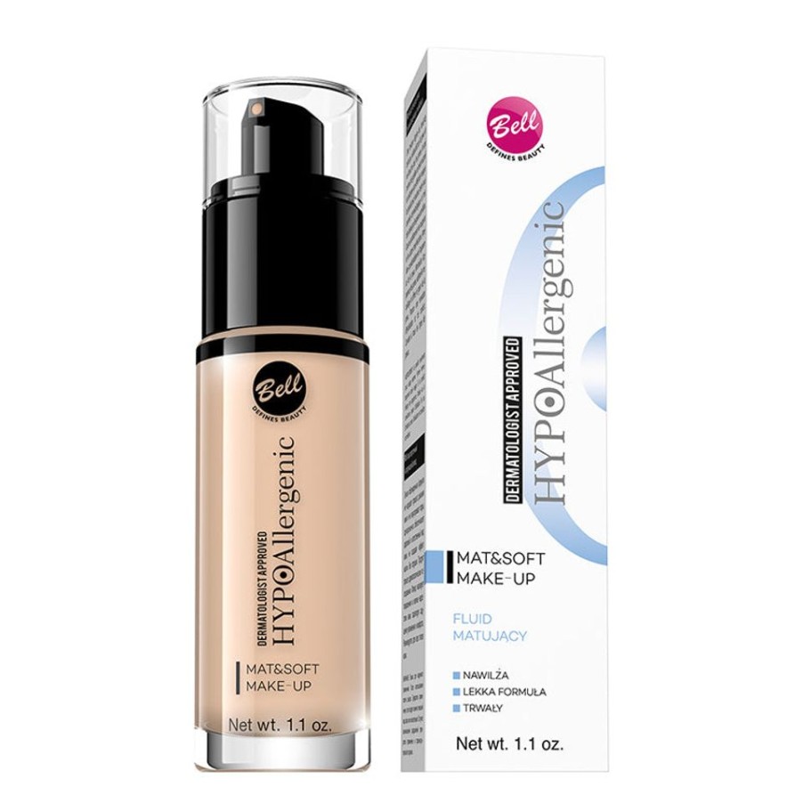 Make Up Bell HypoAllergenic Fondotinta | Hypoallergenic Mat & Soft Make Up Fondotinta Opaco 30 Gr