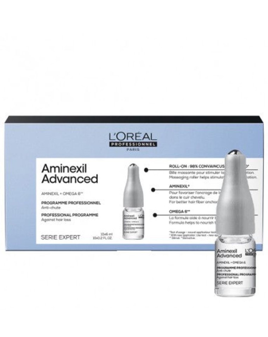 Capelli L'Oreal Professional | L'Oreal Serie Expert Aminexil Advanced Fiale Anticaduta 10 Fiale Da 6 Ml