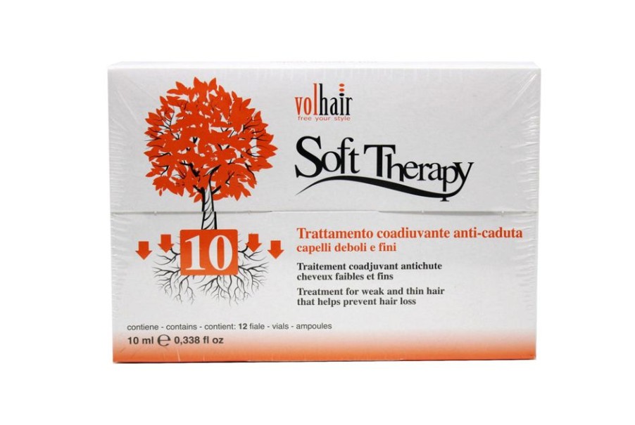 Capelli Volhair | Volhair Soft Therapy Trattamento Coadiuvante Anti Caduta Per Capelli Deboli E Fini 12 Fiale Da 10 Ml