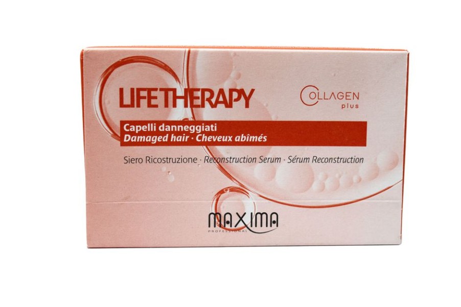 Capelli Maxima Professional | Maxima Life Therapy Siero Ricostruzione A Fiale Per Capelli Danneggiati 6 Fiale Da 12 Ml