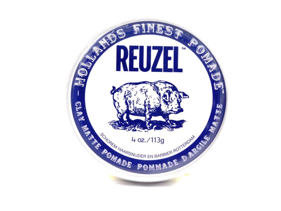 Capelli Reuzel | Reuzel Clay Matte Pomade Idrosolubile Tenuta Forte 113 Gr