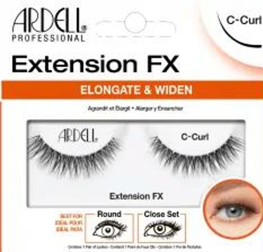 Make Up Ardell Ciglia Finte | Ardell Ciglia Extension Fx C Curl Elongate & Widen