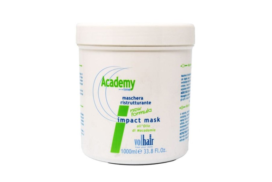 Capelli Volhair | Volhair Academy Line Impact Mask Maschera Ristrutturante Per Capelli 1000 Ml