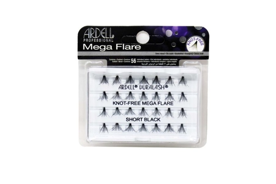 Make Up Ardell Ciglia Finte | Ardell Ciglia Mega Flare Individuals Short Black Senza Nodo