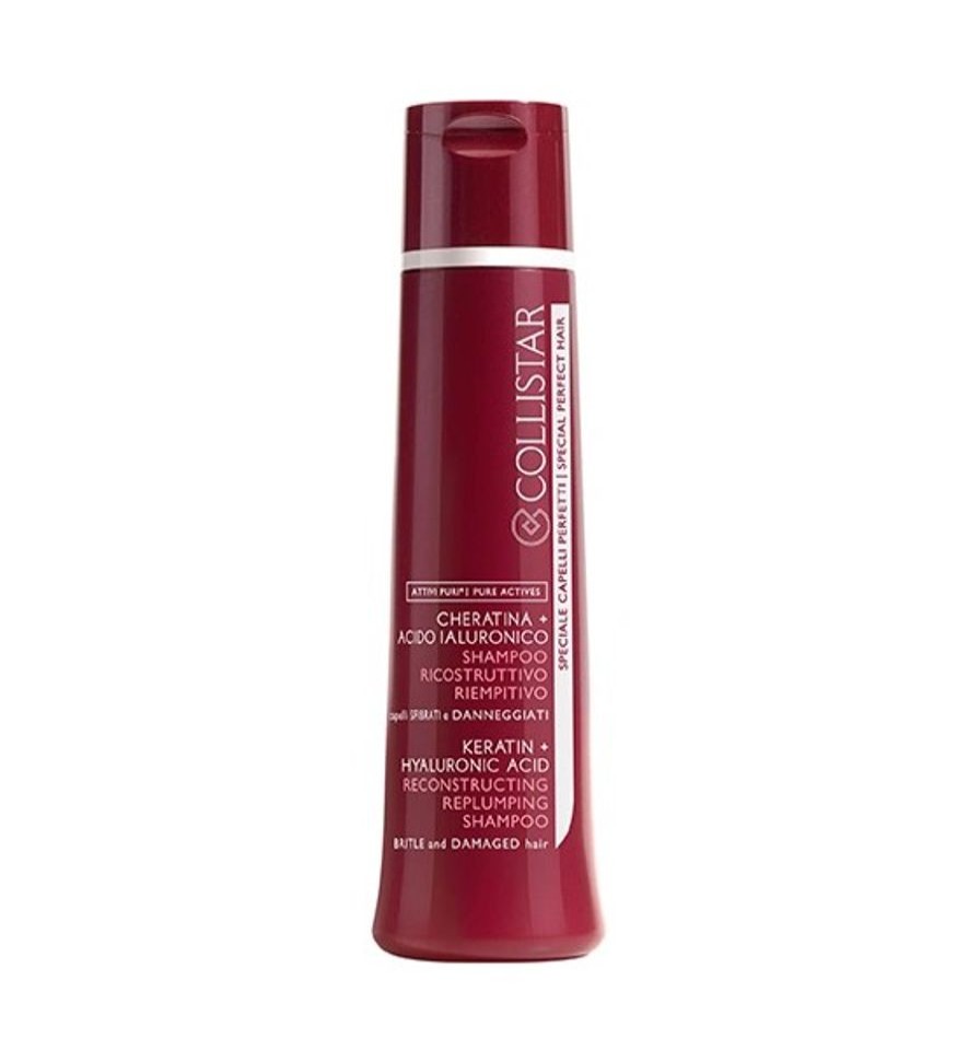 Capelli Collistar | Collistar Attivi Puri Shampoo Ricostruttivo Riempitivo Per Capelli Sfibrati Alla Cheratina + Acido Ialuronico 250 Ml