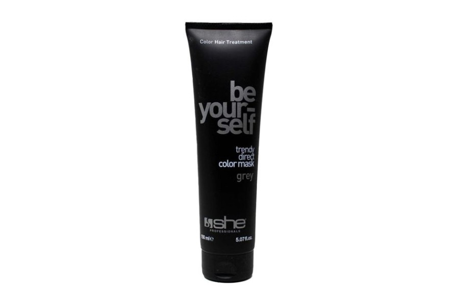 Capelli She Professional | She Professional Be Your Self Maschera Tonalizzante E Ristrutturante Per Capelli Colore Grey 150 Ml