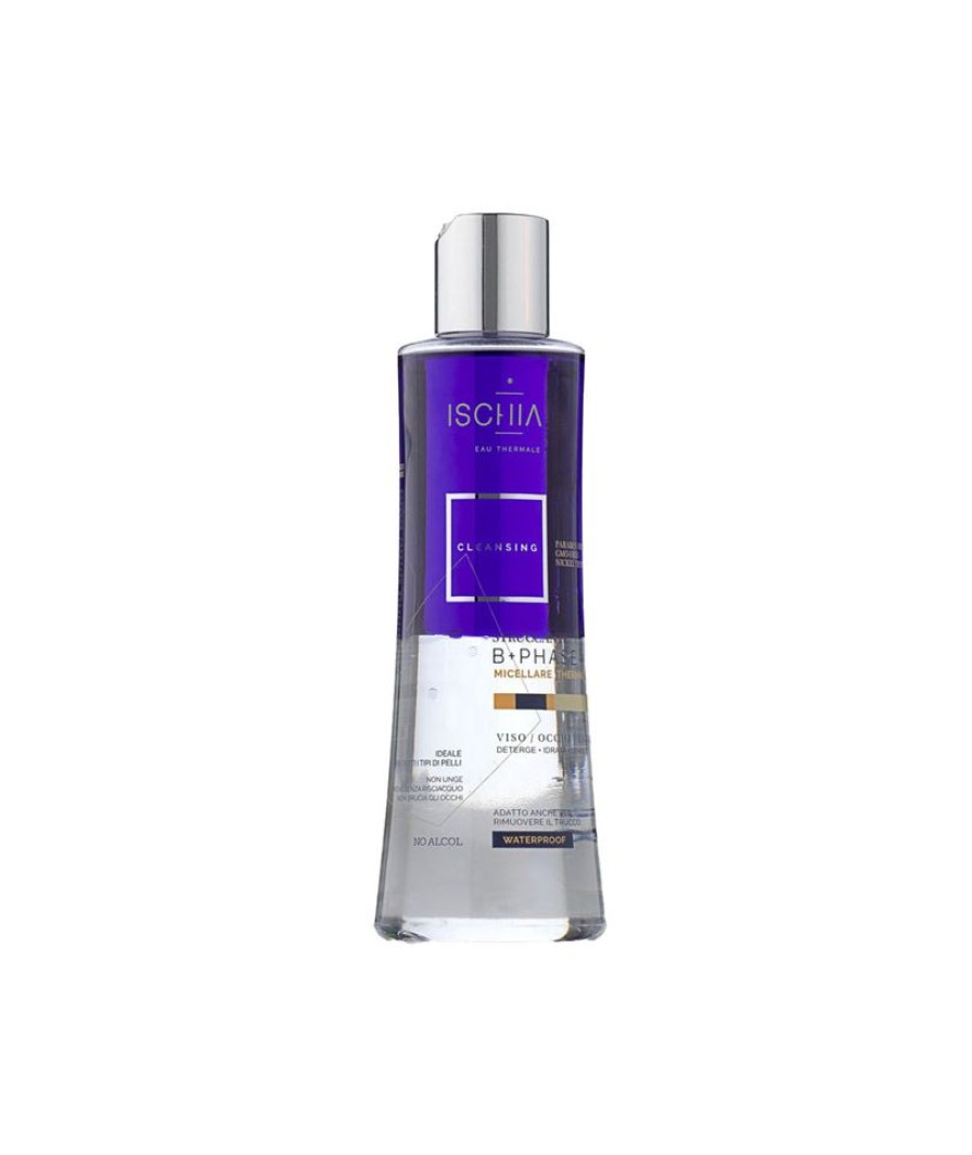 Make Up Ischia Eau Thermale | Ischia Eau Thermale Struccante B+Phase Micellare Thermale Viso Occhi E Labbra 200 Ml