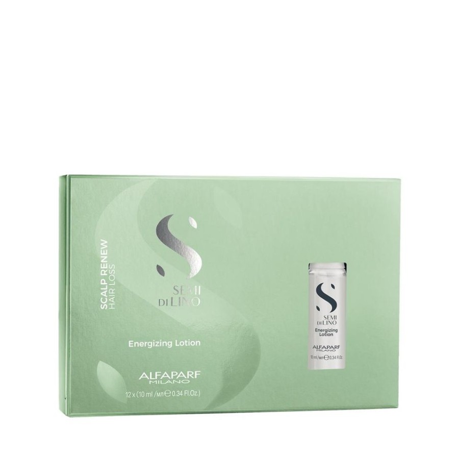 Capelli Alfaparf Milano | Alfaparf Milano Semi Di Lino Scalp Renew Hair Loss Trattamento Intensivo Energizzante Anticaduta Per Capelli 12 Fiale Da 10 Ml