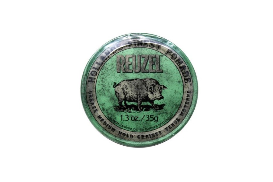 Capelli Reuzel | Reuzel Green Pomade Grease Tenuta Media 35 Gr