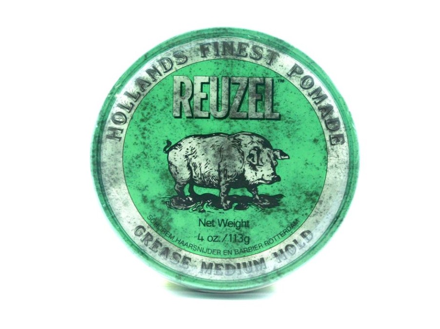 Capelli Reuzel | Reuzel Green Pomade Grease Tenuta Media 113 Gr