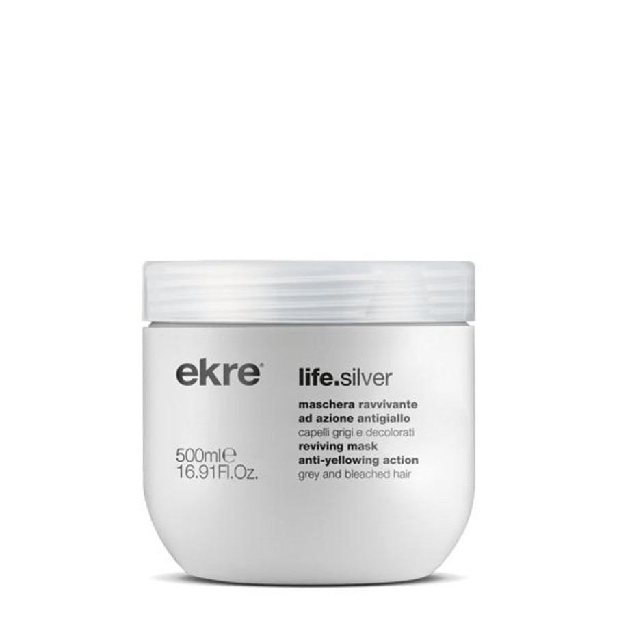 Capelli Ekre | Ekre Life Silver Maschera Antigiallo Per Capelli Grigi E Decolorati 500 Ml