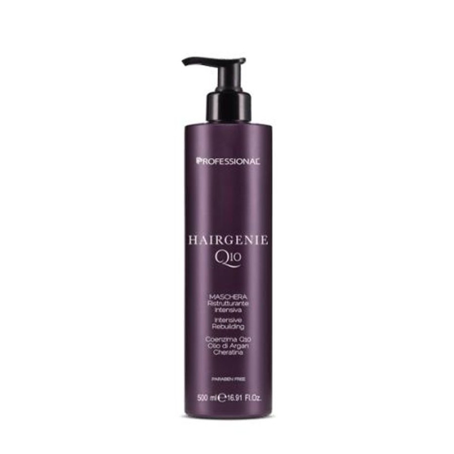 Capelli Professional | Professional Hairgenie Q10 Maschera Ristrutturante Intensiva 500 Ml