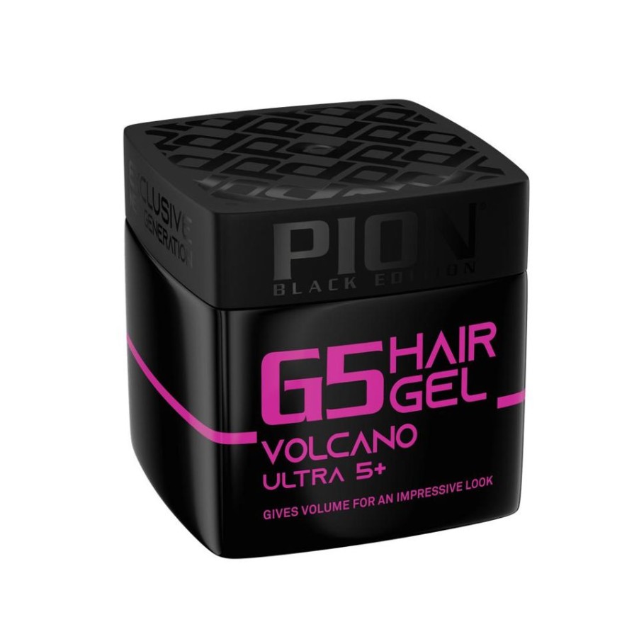 Capelli Pion | Pion Black Edition G5 Volcano Gel Per Capelli Tenuta Forte 5+ 320 Ml