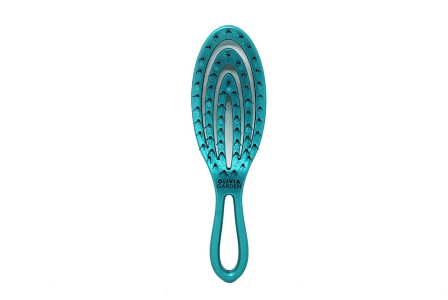 Parrucchiere - Barber Olivia Garden | Olivia Garden Spazzola Holiday Tascabile Districante Green