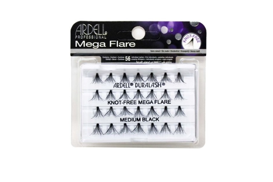 Make Up Ardell Ciglia Finte | Ardell Ciglia Mega Flare Individuals Medium Black Senza Nodo